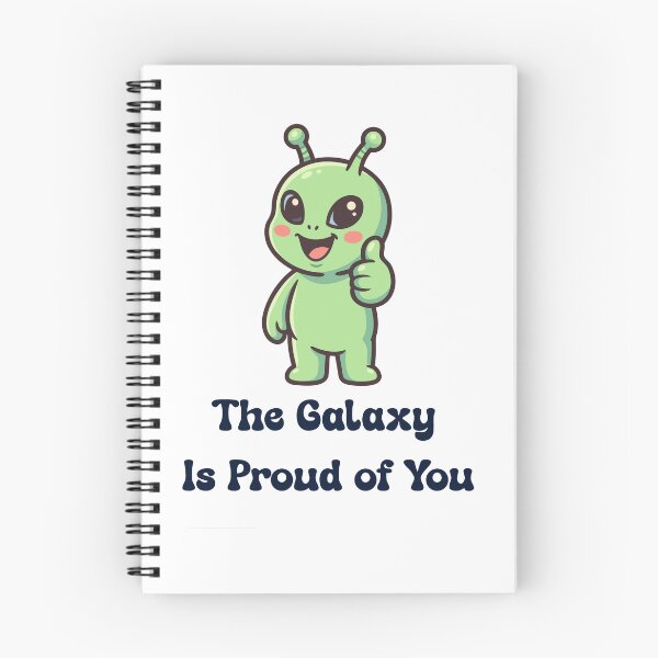 Item preview, The Galaxy Is Proud of You – Wholesome Alien Thumbs Up White designed and sold by GaMaDesing.