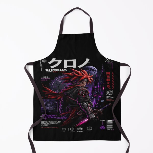 Item preview, Chrono trigger- neon future hero synthwave -cyberpunk aesthetic design designed and sold by Trinidesigns123.
