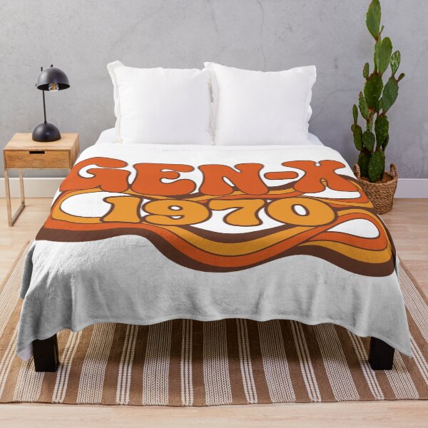 Item preview, Gen X 1970 – Retro Groovy Vintage Birthday Typography designed and sold by digital.stickerperso.com.