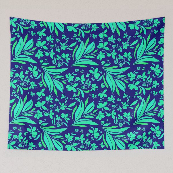 Item preview, Electric Neon Night Tropical Pattern designed and sold by AneissPiaf.