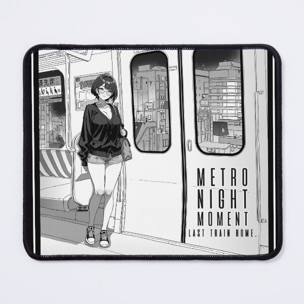 Item preview, Metro Night Moment - Last Train Home designed and sold by WolfEn Art.