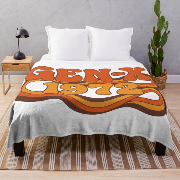 Item preview, Gen X 1972 – Retro Groovy Vintage Birthday Typography designed and sold by digital.stickerperso.com.
