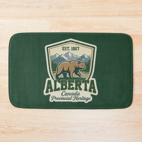 Item preview, Alberta Canada Provincial Heritage - Vintage Academic Grizzly Crest designed and sold by The True American.