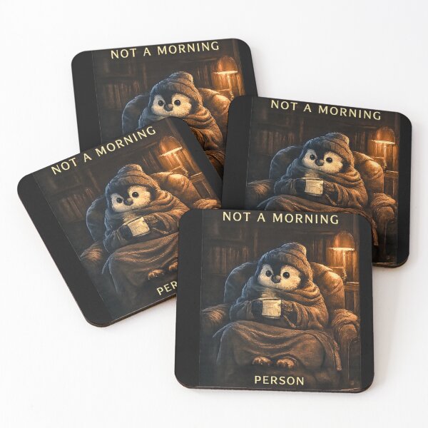 Item preview, Not A Morning Person Penguin designed and sold by Hobby-up.