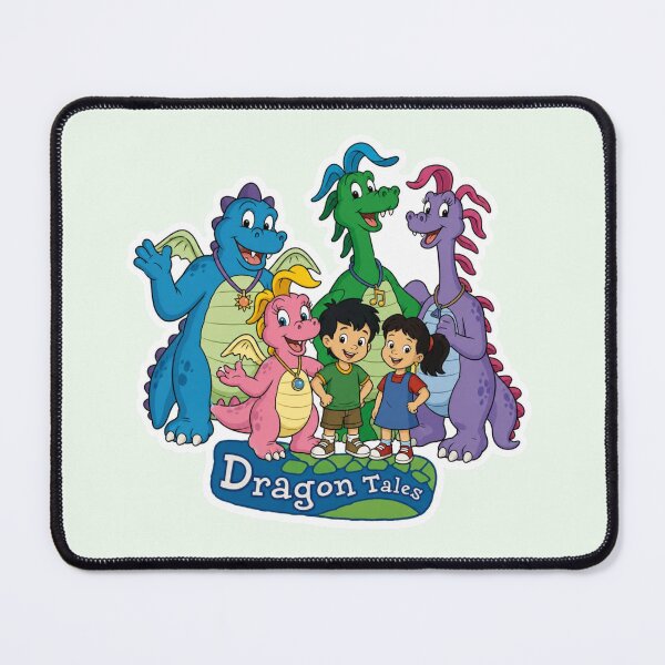 Item preview, Funny Dragon Tales – Cute Cartoon Dragons & Kids Reading Sticker | Children's Fantasy Gift | Colorful Dragon Art designed and sold by Yasmine Mohammed.