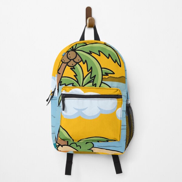 Item preview, Tropical Beach Sunset with Sailboat and Palm Trees designed and sold by ruchikadesigns.