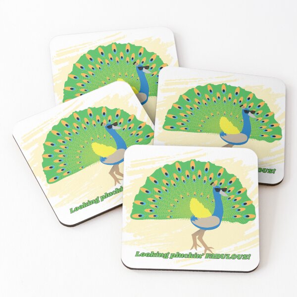 Item preview, Looking plucking fabulous- Peacock pun designed and sold by DesignsbyDustin.