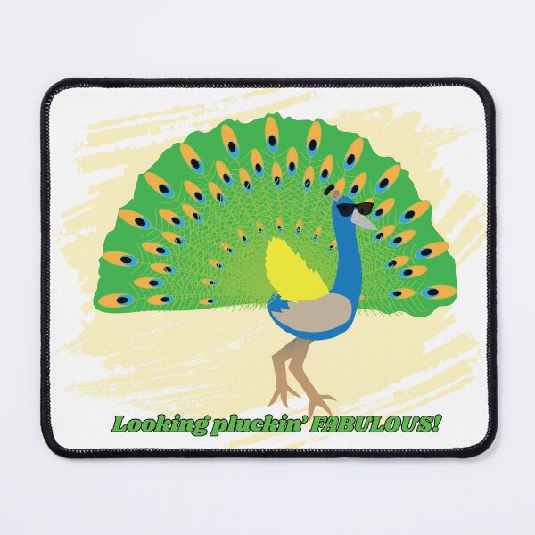 Item preview, Looking plucking fabulous- Peacock pun designed and sold by DesignsbyDustin.