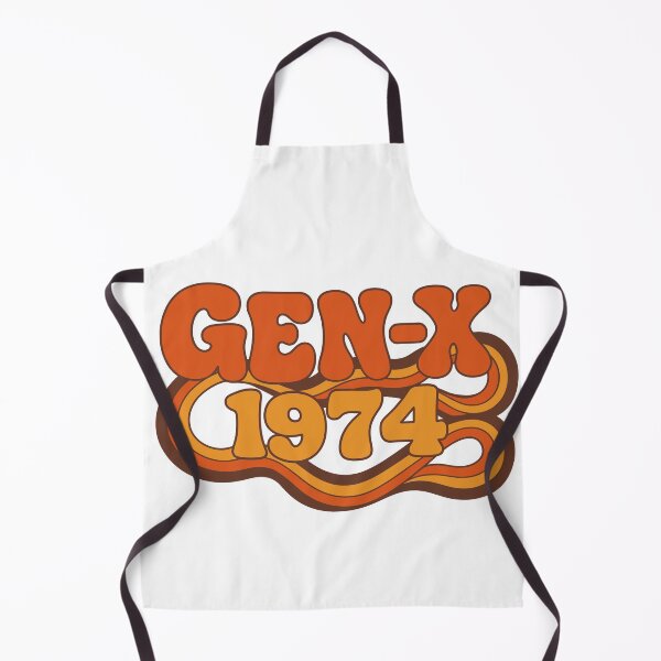 Item preview, Gen X 1974 – Retro Groovy Vintage Birthday Typography designed and sold by digital.stickerperso.com.