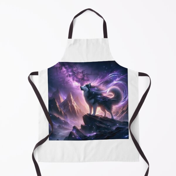 Item preview, Cosmic wolf and trails of light - Celestial magic designed and sold by davidromapixel.