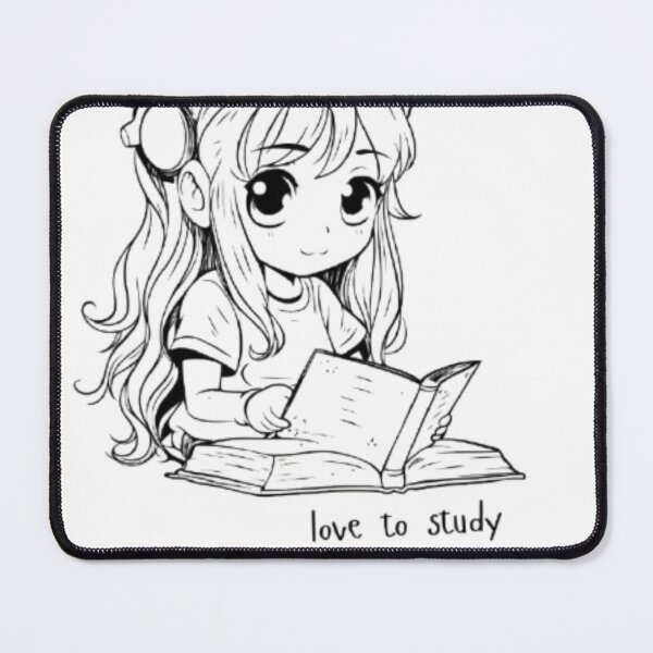 Item preview, Love To Study Chibi Girl Shirt | Kawaii Student Bookworm Tee | Gift for Student Girl designed and sold by SOLIORA ATELIER.