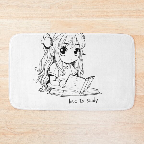 Item preview, Love To Study Chibi Girl Shirt | Kawaii Student Bookworm Tee | Gift for Student Girl designed and sold by SOLIORA  ATELIER.