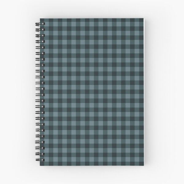 Item preview, Dark Slate Blue Gingham | Charcoal and Teal Plaid | Retro Dark Denim Checkered Grid | Moody Industrial Picnic Aesthetic | Minimalist Charcoal Plaid Grid | Vintage Midnight Checkerboard designed and sold by VivaFy.