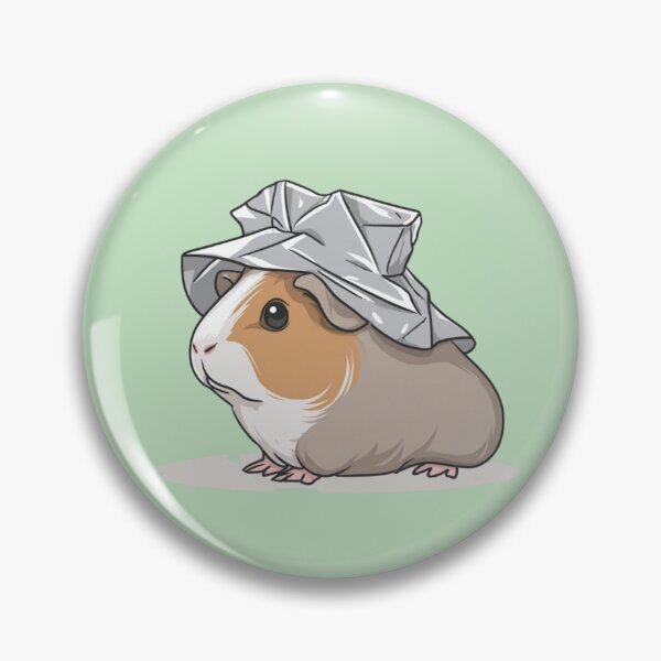 Item preview, Funny Guinea Pig Tin Foil Hat Conspiracy Theorist designed and sold by Cosmic Cactus.