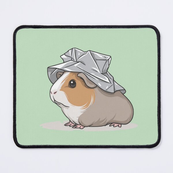 Item preview, Funny Guinea Pig Tin Foil Hat Conspiracy Theorist designed and sold by Cosmic Cactus.