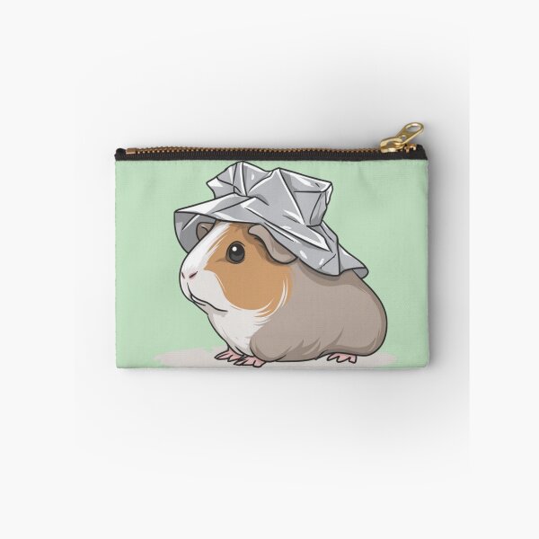 Item preview, Funny Guinea Pig Tin Foil Hat Conspiracy Theorist designed and sold by Cosmic Cactus.