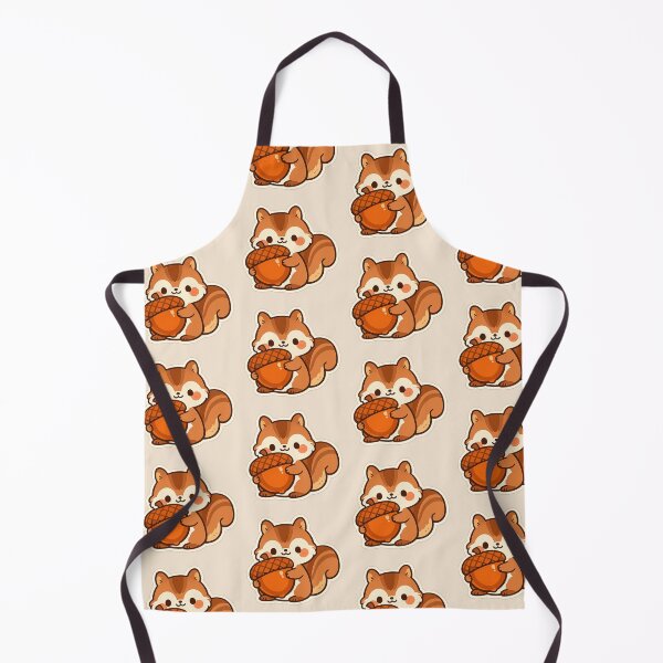 Item preview, Cozy Squirrel & Giant Acorn – Cute Autumn Kawaii Illustration designed and sold by Iras-Art-Corner.