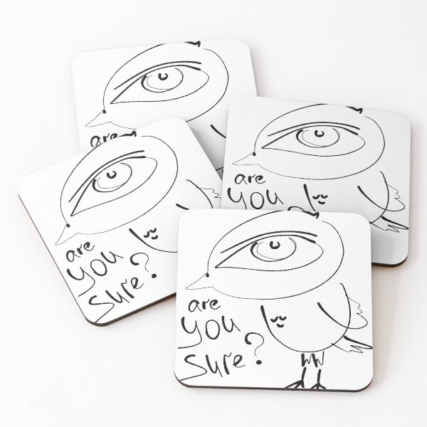 Item preview, Are You Sure Weird Bird Doodle designed and sold by NayaChu.