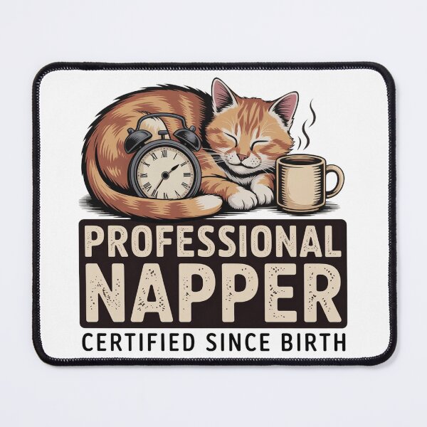 Item preview, Professional Napper Funny Cat Vintage Design designed and sold by wizooo411.