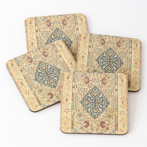 Item preview, Kashan Antique Persian Carpet Print designed and sold by Vicky Brago-Mitchell®.