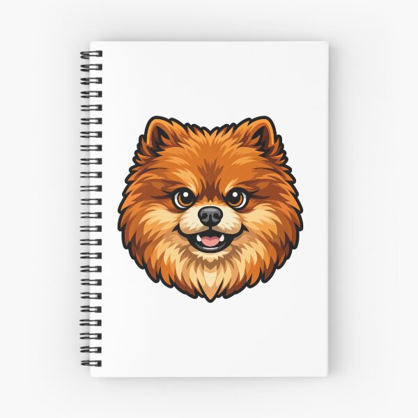 Item preview, Cute Brown Pomeranian Dog Face Illustration designed and sold by PixelsAndJoy.