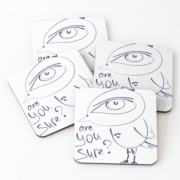 Item preview,  Are You Sure Weird Bird Doodle designed and sold by NayaChu.