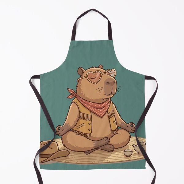 Item preview, The Zen Cowboy Capybara designed and sold by sanorastyle.