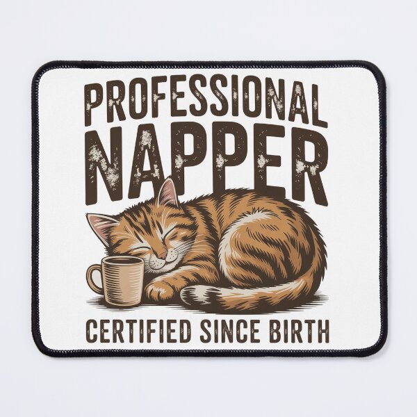 Item preview, Certified Professional Napper Cat Meme Tee designed and sold by wizooo411.