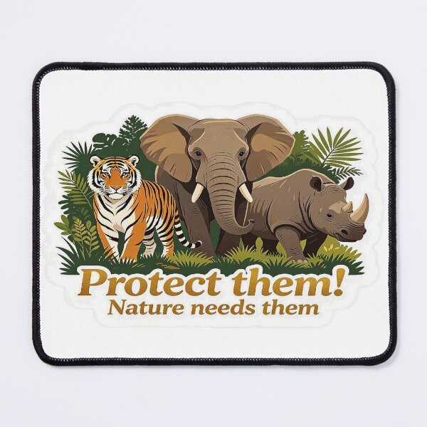Item preview, Protect Wild Animals — Nature Can´t Survive Without Them! designed and sold by Magic Shop Arts.
