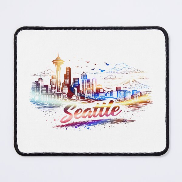 Item preview, Seattle Skyline Pacific Northwest Urban Aesthetic Design designed and sold by CleanDecor.