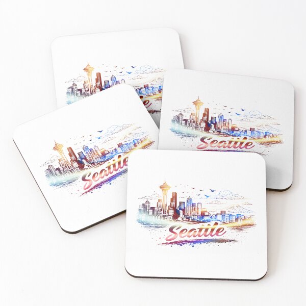 Item preview, Seattle Skyline Pacific Northwest Urban Aesthetic Design designed and sold by CleanDecor.