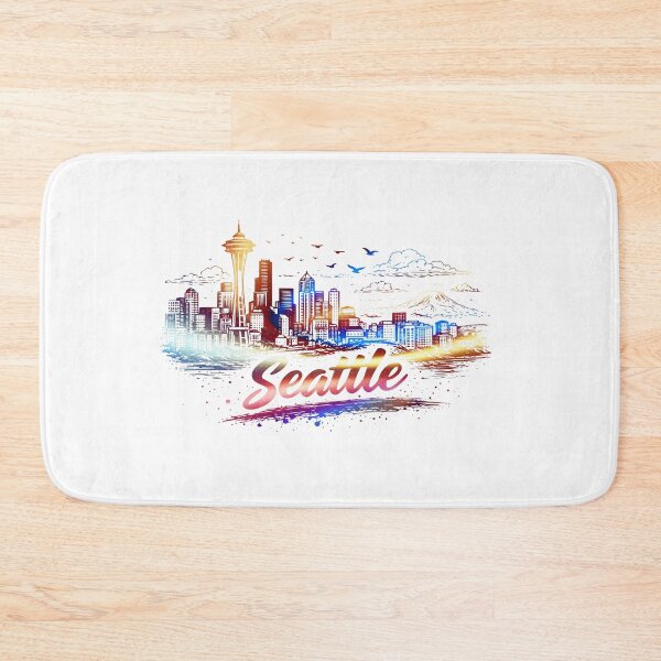 Item preview, Seattle Skyline Pacific Northwest Urban Aesthetic Design designed and sold by CleanDecor.