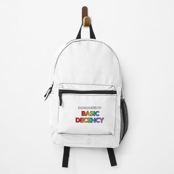 Item preview, Radicalized By Basic Decency - Rainbow Text designed and sold by Inspirationmotivation.