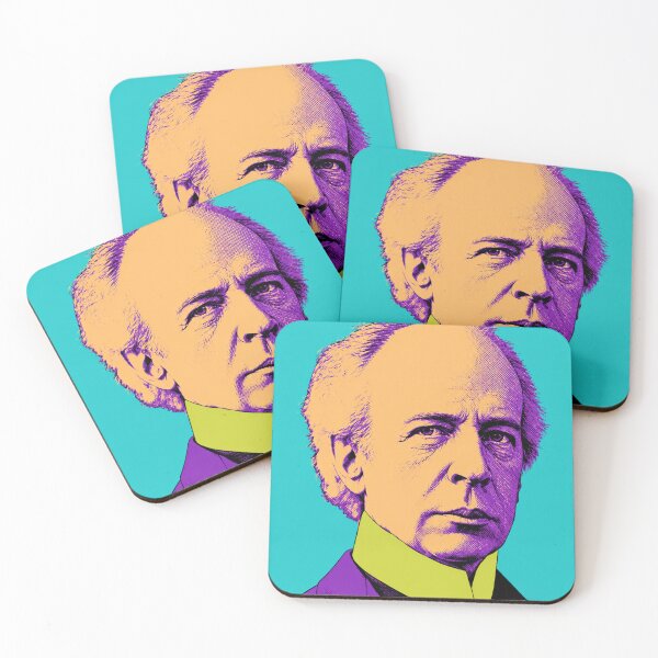 Item preview, Vibrant Pop‑Art Portrait of Wilfrid Laurier, Canada’s 7th Prime Minister designed and sold by Analog Aura .