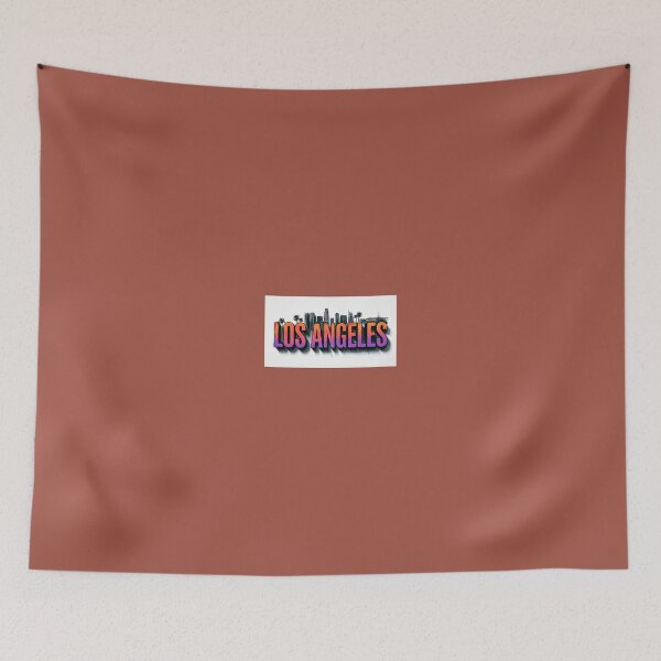 Item preview, *Los Angeles Graffiti Skyline - Sunset Gradient Typography Design* designed and sold by Petringo.