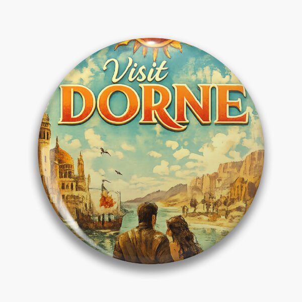 Artikelvorschau, Dorne-Fantasy-Reiseposter – Vintage-Abenteuerdesign des Tourismusverbands von Westeros entworfen und verkauft von GarnerSupplyCo.