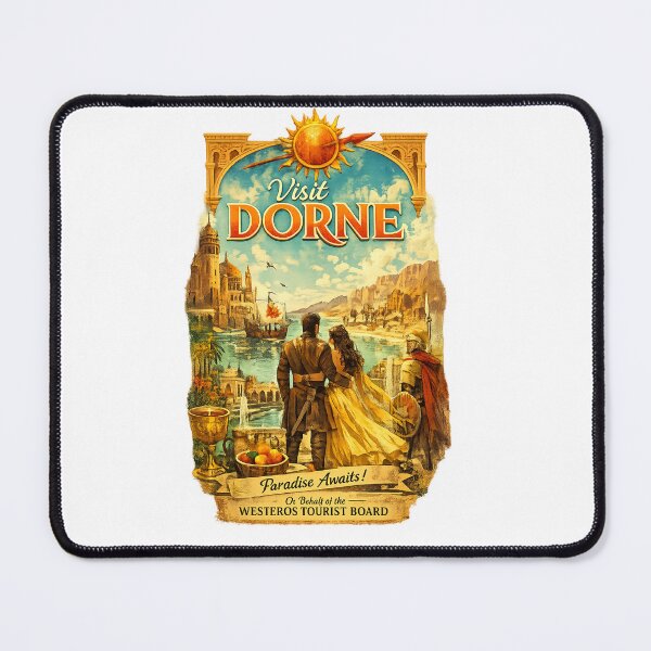 Item preview, Visit Dorne Fantasy Travel Poster – Westeros Tourist Board Vintage Adventure Design designed and sold by GarnerSupplyCo.