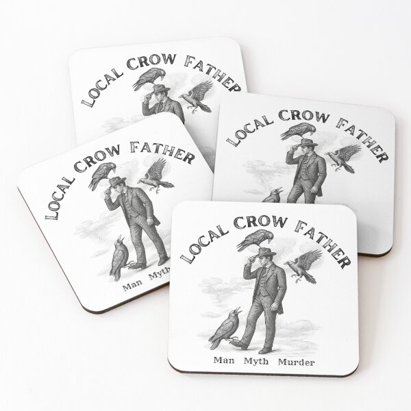 Item preview, Local Crow Father | Man Myth Murder Vintage Crow Art designed and sold by SunandShade.