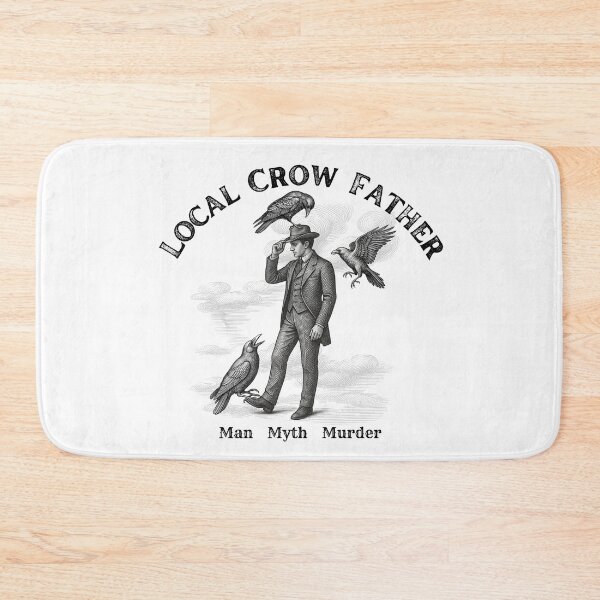 Item preview, Local Crow Father | Man Myth Murder Vintage Crow Art designed and sold by SunandShade.