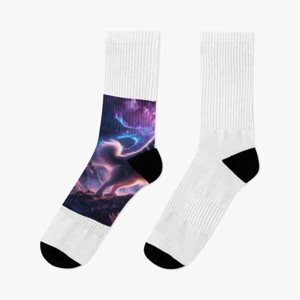 Item preview, Cosmic wolf howls to the firmament - Starlight glow designed and sold by davidromapixel.