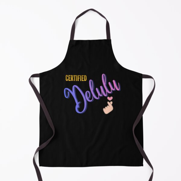 Item preview, Certified Delulu text with Korean finger heart designed and sold by ArtEllary.