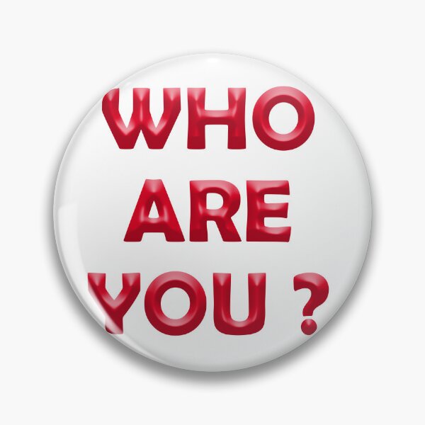 Item preview, Who Are You Red 3D Text. designed and sold by Appukestickers.