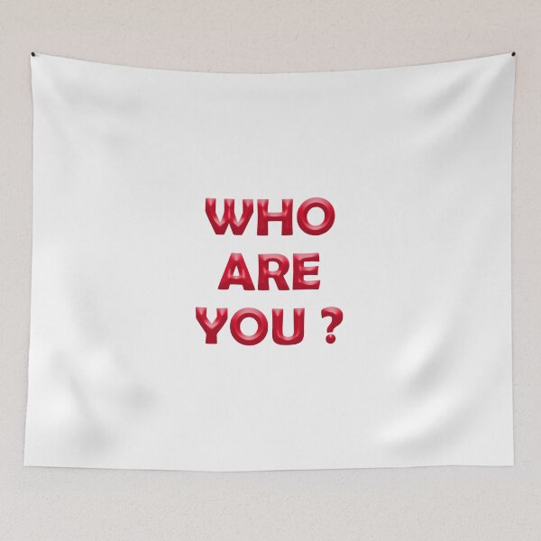 Item preview, Who Are You Red 3D Text. designed and sold by Appukestickers.