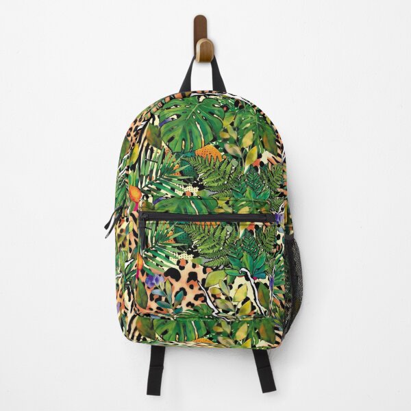 Item preview, Jungle, tropics, animal print, flowers, palm leaves, summer design, watercolor, abstract designed and sold by ColdStarfish.