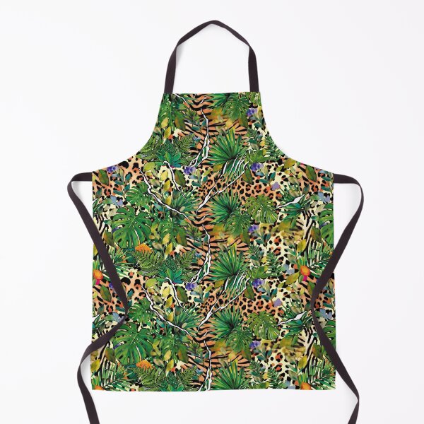 Item preview, Jungle, tropics, animal print, flowers, palm leaves, summer design, watercolor, abstract designed and sold by ColdStarfish.