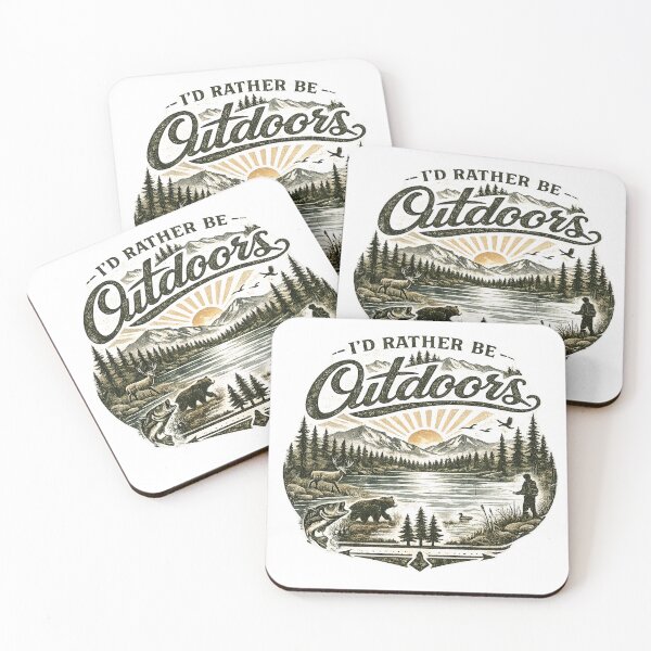 Item preview, I'd Rather Be Outdoors - Vintage Outdoor Adventure Design designed and sold by Digal92.