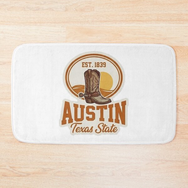 Item preview, Austin Texas State - Vintage Academic Cowboy Boot Crest designed and sold by The True American.