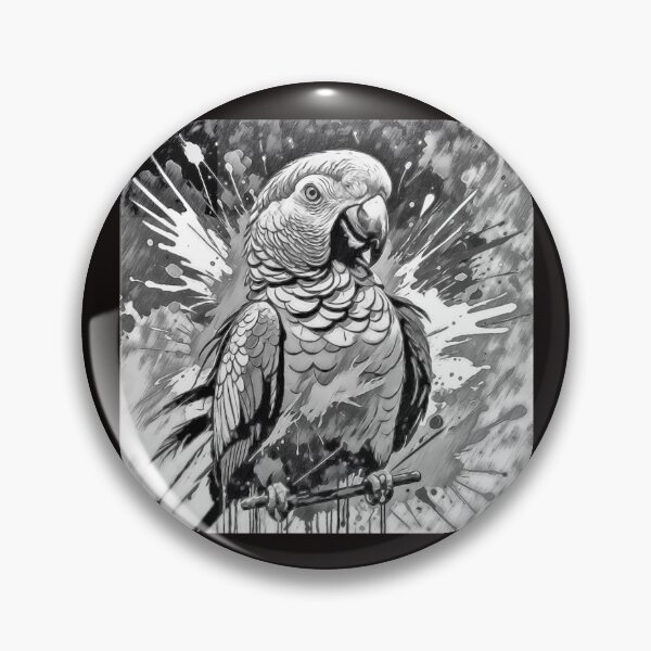 Item preview, African Grey Parrot Intelligence and Wild Elegance #10 designed and sold by Helios Be. Lavsh.