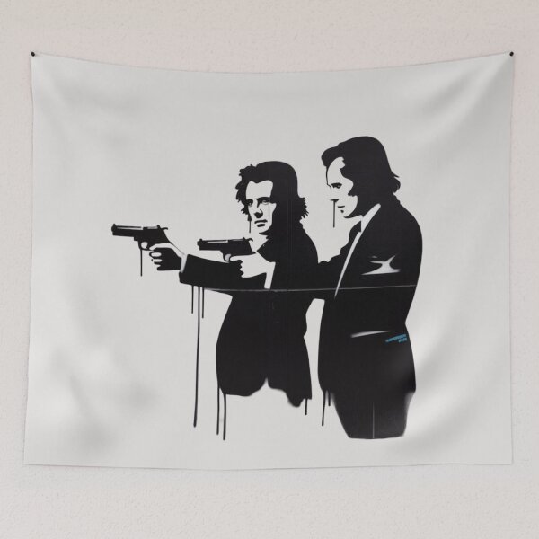 Item preview, banksy pulp fiction designed and sold by 123ks.