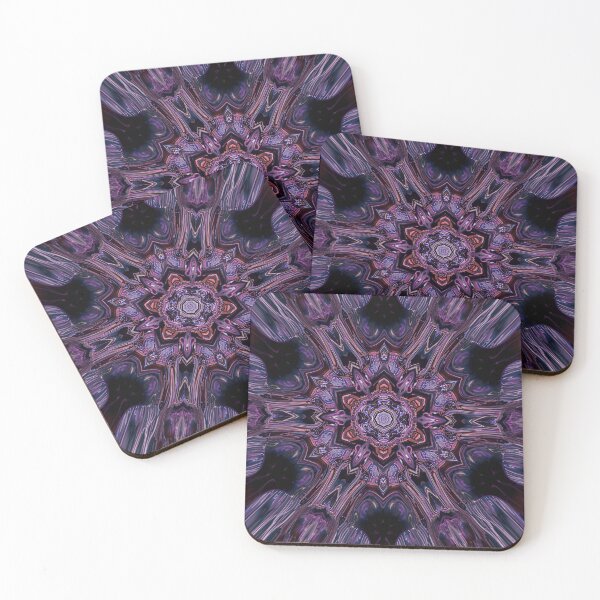Item preview, Psychedelic abstract purple mandala – mystical fractal art and digital symmetry designed and sold by UNIVERS MILDA.
